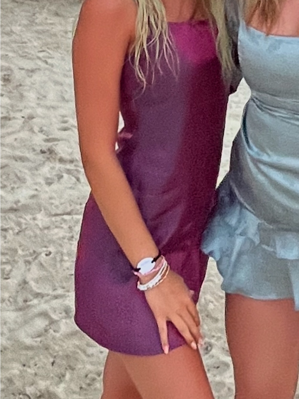 Altar'd State Plum Slip Mini Dress